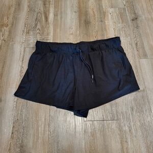 Athletic Works Black Athletic Shorts Elastic Waist Lightweight Womens Size XXL